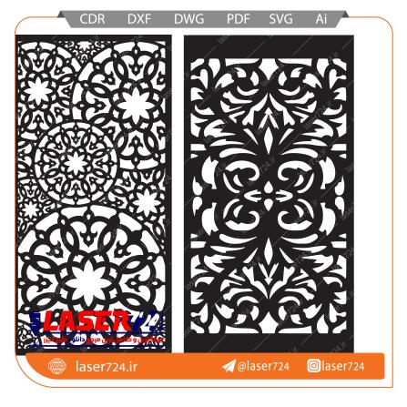 تصویر طرح لیزر پنل ماندالا #1